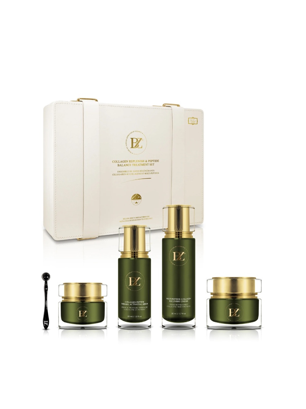 BELOW ZERO COLLAGEN REPLENISH & PEPTIDE BALANCE TREATMENT LUGGAGE SET